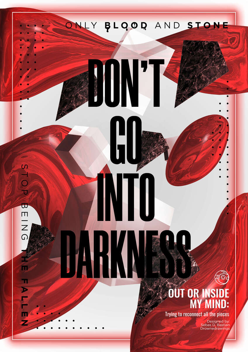 Diseño del cartel blanco LUZ